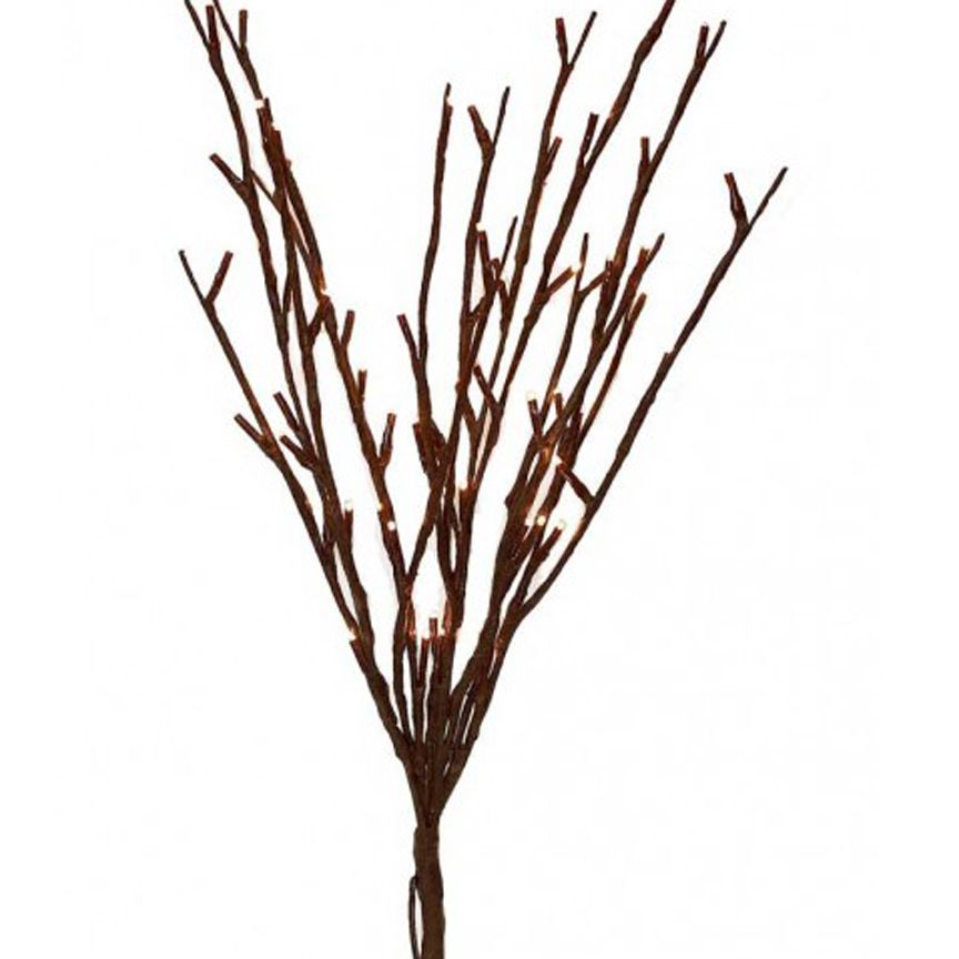 60plug in LED Lighted Curly Willow Branch Remote Control 