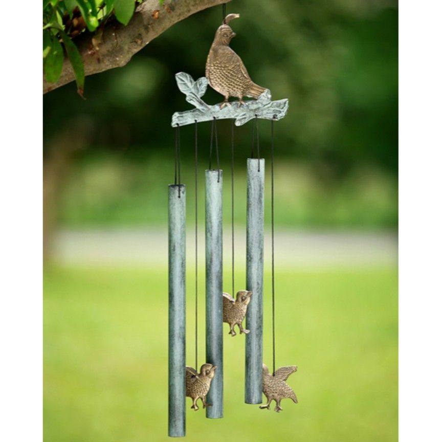 Quail Wind Chime - Iron Accents