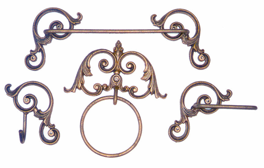 Wrought Iron Toilet Paper Holder | Pigtail Scroll | Large