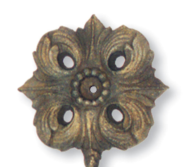 Rosette Robe Hook-Iron Accents