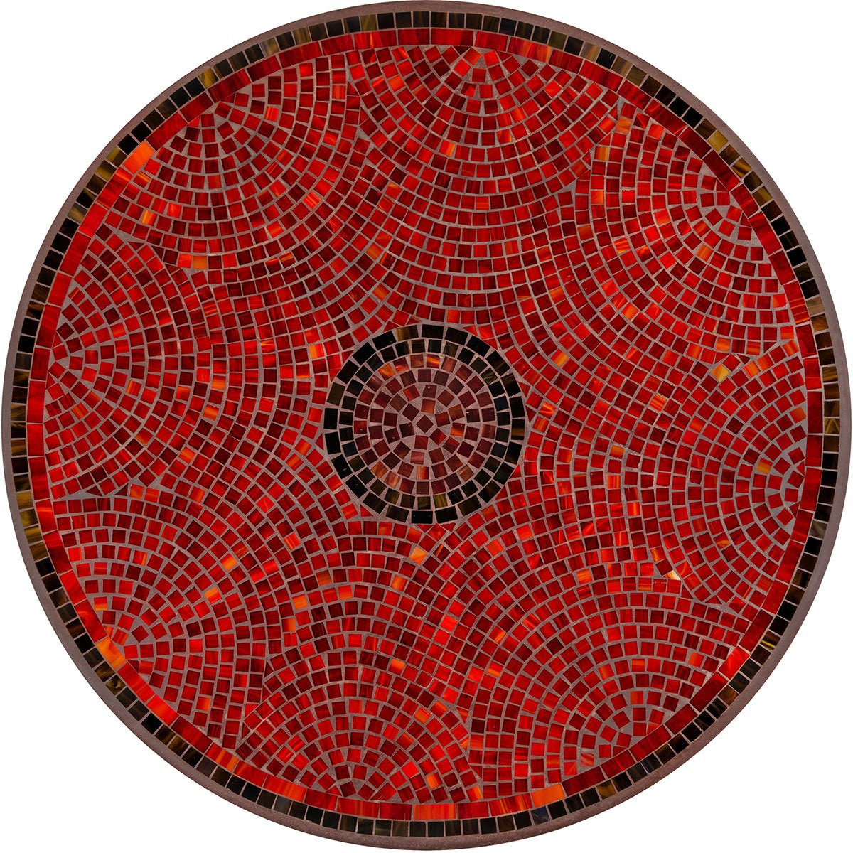 Ruby Glass Mosaic Table Tops Neille Olson Mosaics Iron Accents