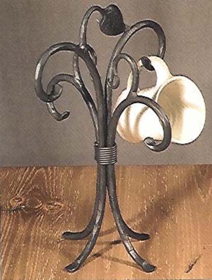 Sassafras Mug Rack-Iron Accents