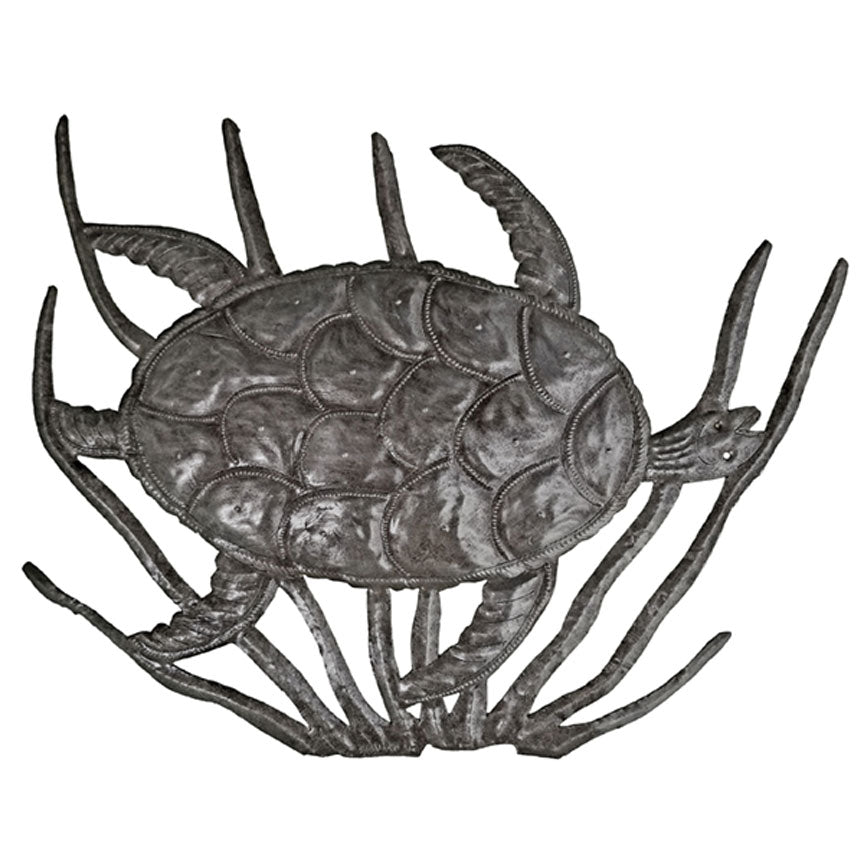 Reclaimed Steel Turtle Decor - Iron Accents