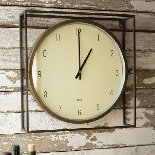 Decorative Wall Clocks - Iron Accents