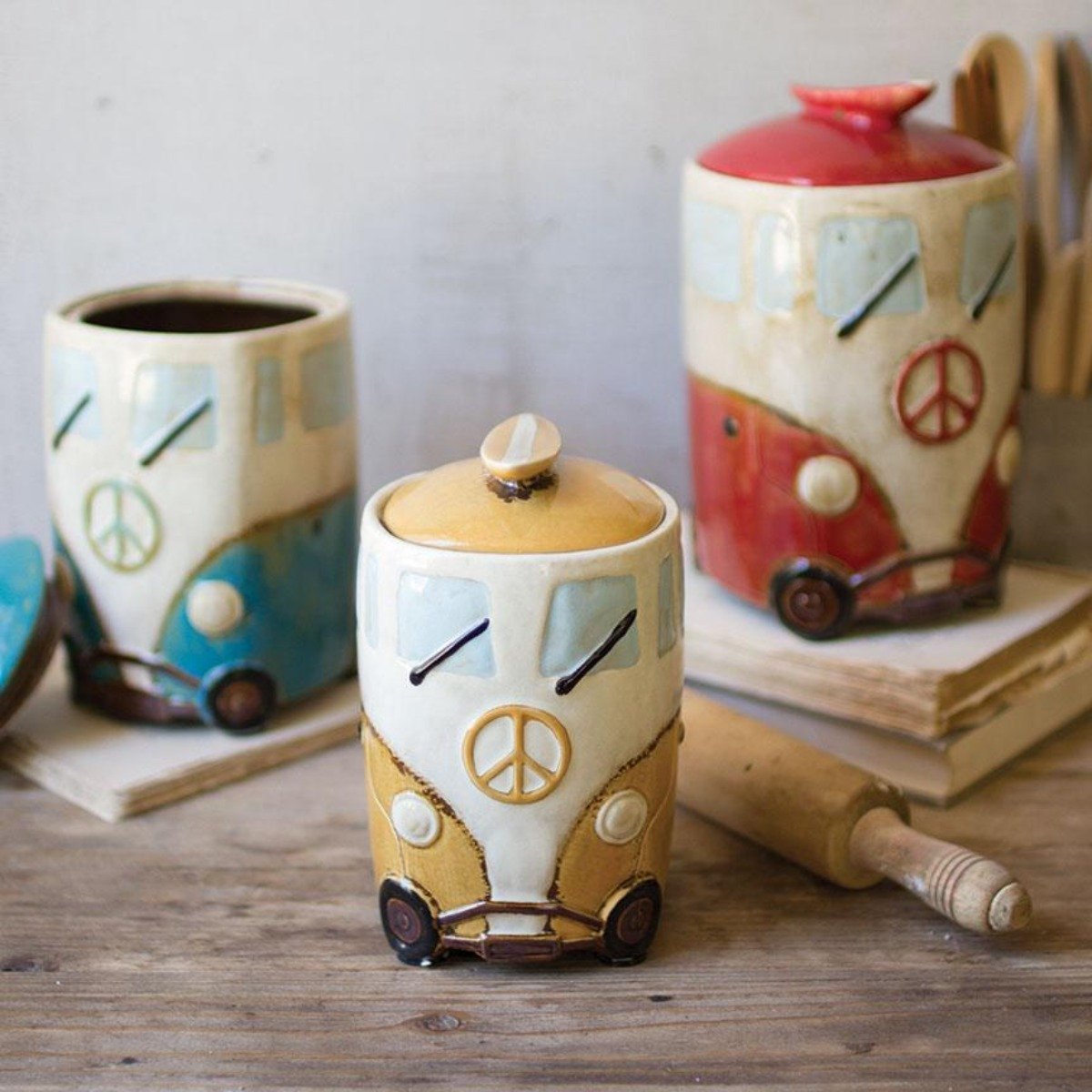 Kitchen Canisters - Iron Accents